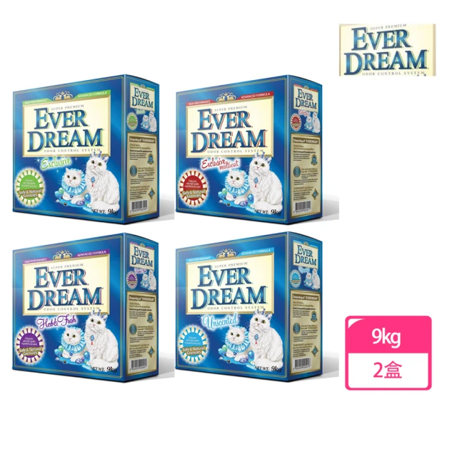 【Ever Dream藍貓】韓國速凝結貓砂/礦砂 9kg X 2盒(貓砂、礦砂)