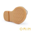 【ORIN】波希米亞珍珠水鑽拖鞋(米色)