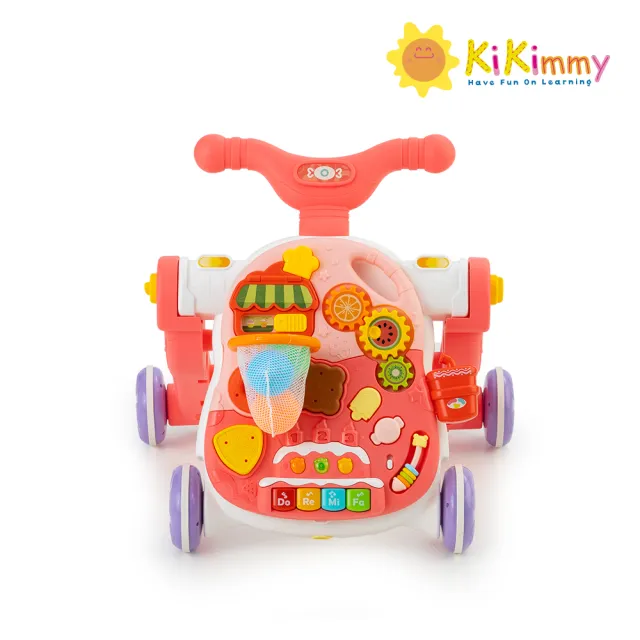 【kikimmy】五合一聲光益智成長型玩具(搖搖馬/學步車/滑步車/滑板車/學習桌)