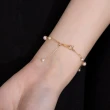 【Olivia Yao Jewellery】18K金細緻閃耀日本AKOYA天然大小海水珍珠雙層手鍊(HAUTE Collection)