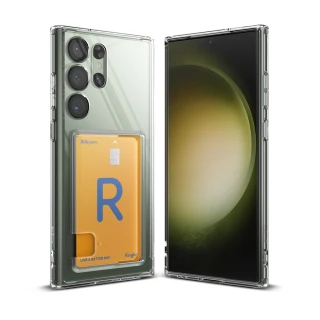 【Ringke】三星 Galaxy S23 / Plus / Ultra Fusion Card 卡片收納防撞手機保護殼 透明(Rearth 軍規防摔)