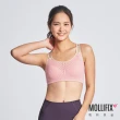 【Mollifix 瑪莉菲絲】A++活力自在雙肩帶舒適BRA、瑜珈服、無鋼圈、開運內衣(粉+燕麥)