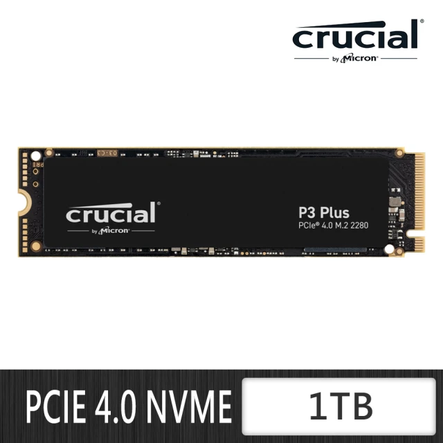 Crucial 美光 P3 Plus PCIe M.2 1TB 固態硬碟SSD(CT1000P3PSSD8)