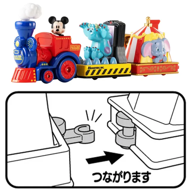 【TOMICA】DISNEY TOMICA 迪士尼遊園列車 毛怪(小汽車)