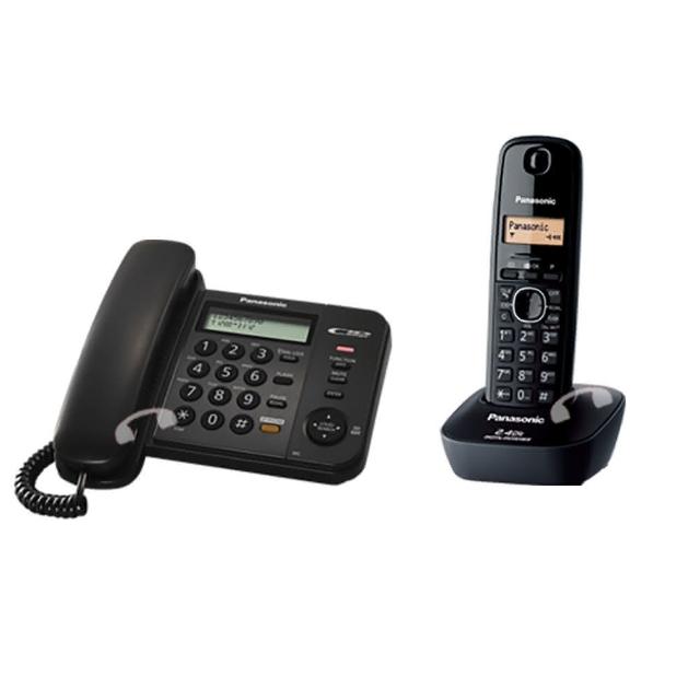【Panasonic 國際牌】經典有線+無線電話組(KX-TS580 + KX-TG3411)