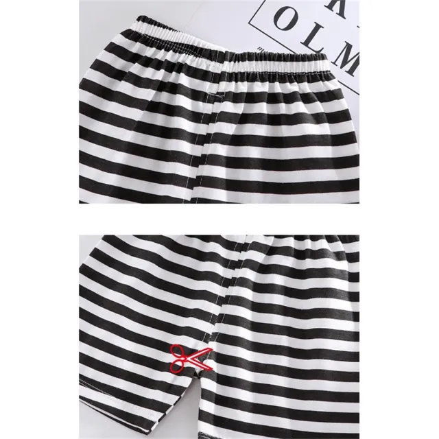 【安朵童舖】現貨韓版兒童夏季短袖套裝女童短袖上衣寶寶短袖套裝男童印花上衣短褲(033A)