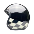 【EVO】賽車格 成人 復古騎士帽(原廠 授權 棋盤格 3/4罩式 安全帽)