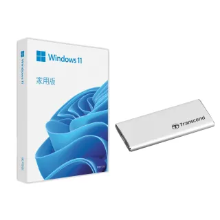 【Microsoft 微軟】250GB 外接 SSD ★ Windows 11 家用版 隨機版 DVD(軟體拆封後無法退換貨)