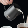 【PO:】手沖咖啡玻璃杯組(咖啡杯350ml/拉花杯-黑/糖奶罐)(多色可選)