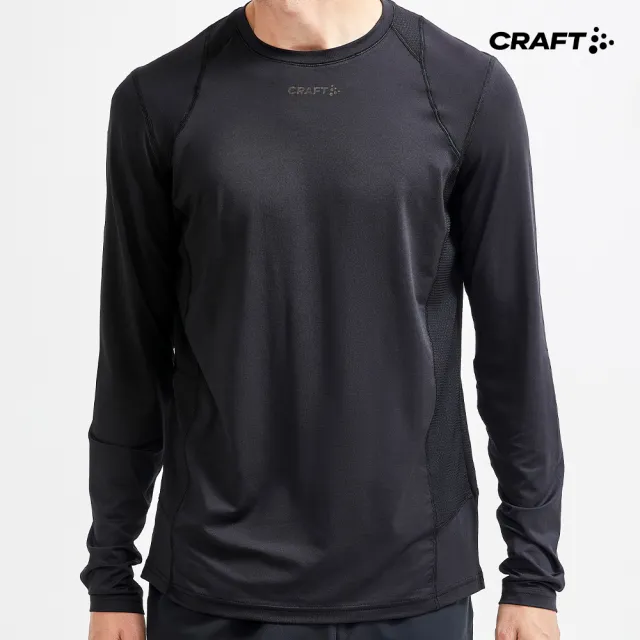 【CRAFT】男 ADV ESSENCE LS TEE M 運動長袖上衣(1908754-999000)