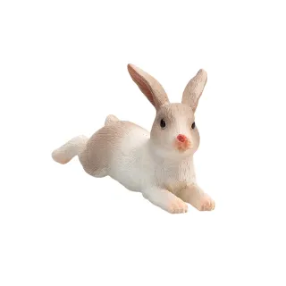 【Mojo Fun】動物模型-小兔子_躺姿(公仔/動物/模型/玩具)