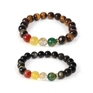 【石頭記】五路財神手鍊-極致招財-10mm(2材質選)