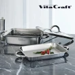 【VitaCraft】全面五層不鏽鋼複合金高導熱萬用烤鍋4件組(不挑爐具/附蓋/濾網)