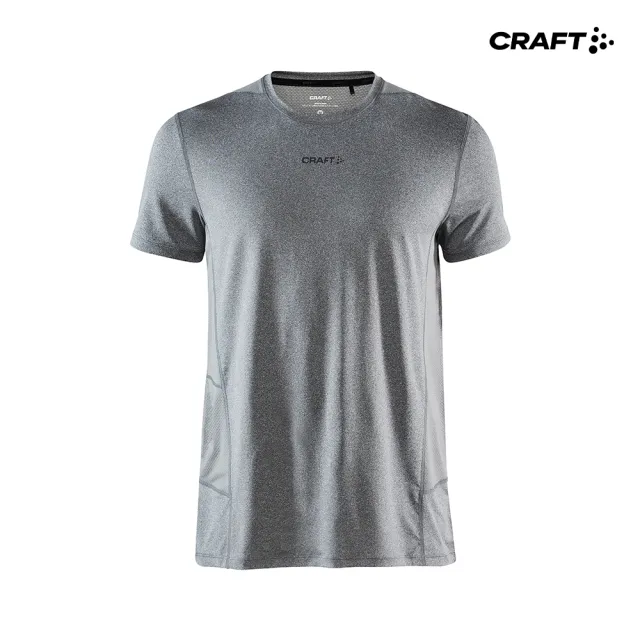 【CRAFT】男 ADV ESSENCE SS TEE M DK GREY MELANGE 運動T恤(1908753-975000)