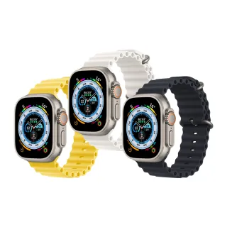 【Apple 蘋果】S 級福利品 Apple Watch Ultra LTE 鈦金屬錶殼海洋錶帶(原廠保固中)