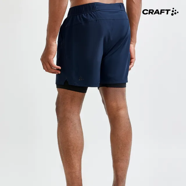 【CRAFT】男 ADV ESSENCE 2-IN-1 STRETCH SHORTS M  二合一運動短褲(1908764-396000)