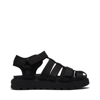 【Timberland】女款黑色編織涼鞋(A5RFB001)