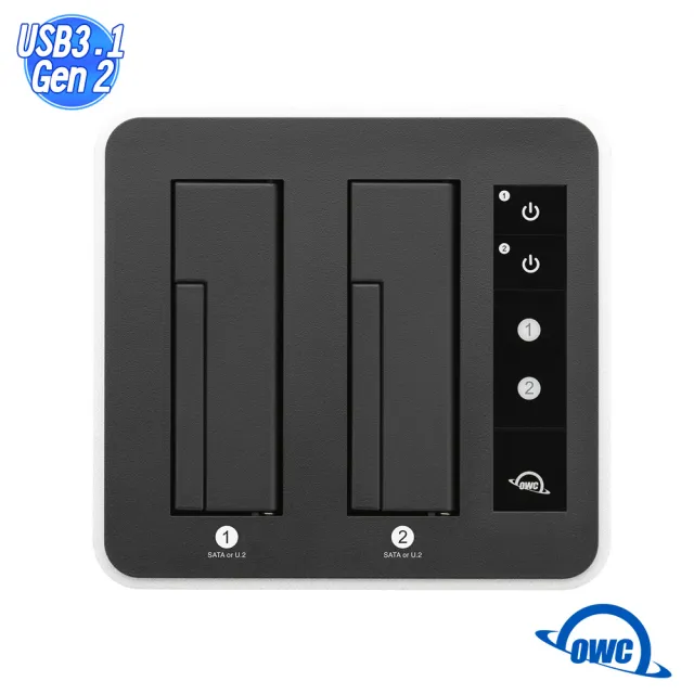 【OWC】Drive Dock U.2(NVMe U.2 + SATA 雙硬碟槽方案)