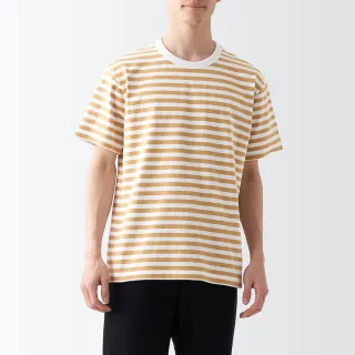 【MUJI 無印良品】男有機棉水洗粗織圓領短袖T恤(共10色)