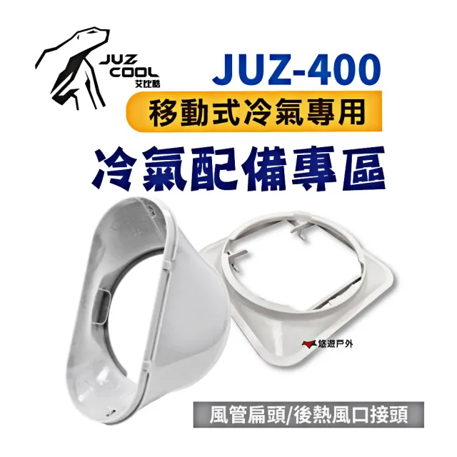 【Juz cool 艾比酷】JUZ-400_後熱風口接頭/風管扁頭(悠遊戶外)