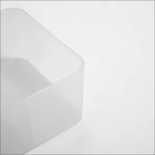 【特力屋】霧面磨砂分格收納盒 12x11x7cm