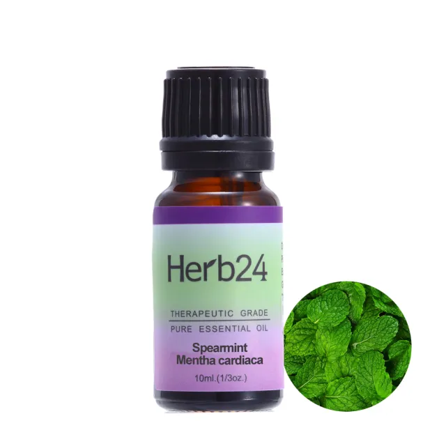 【草本24】Herb24 綠薄荷 純質精油 10ml(提振心緒、驅蟲、100%純植物萃取)