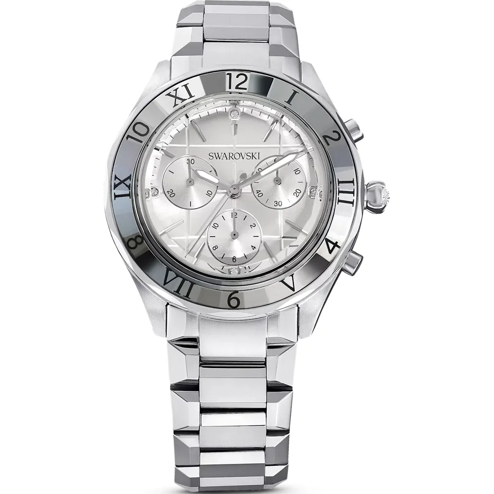 【SWAROVSKI 施華洛世奇】Dxtera系列 摩登時尚腕錶(5641297/銀白39mm)