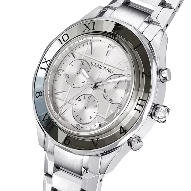 【SWAROVSKI 施華洛世奇】Dxtera系列 摩登時尚腕錶(5641297/銀白39mm)