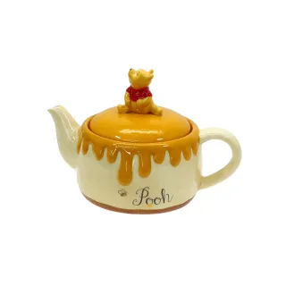 【sunart】迪士尼 小熊維尼 造型陶瓷茶壺 維尼&蜂蜜蛋糕(餐具雜貨)