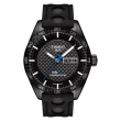 【TISSOT 天梭】PRS516系列時尚機械腕錶/黑x橡膠錶帶42mm(T1004303720100)
