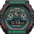 【CASIO 卡西歐】G-SHOCK X FACETASM聯名款 三眼顯示 黑X綠X紅_DW-5900FA-1DR_46.8mm