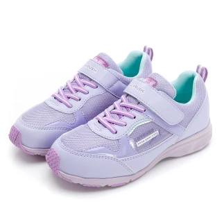 【MOONSTAR 月星】童鞋簡約運動系列防水競速鞋(紫)