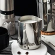 【PO:】手沖咖啡玻璃杯組(不鏽鋼磨芯磨豆機/咖啡杯240ml/拉花杯-銀)(多色可選)