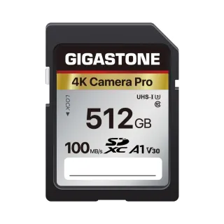 【Gigastone 立達】SDXC SD UHS-I U3 A1V30 4K 512GB高速記憶卡(512G 單眼相機/攝錄影機專用記憶卡)