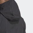 【adidas 愛迪達】Marathon Jacket 男 連帽外套 運動 高立領 反光 修身 亞洲版 黑(IB8264)
