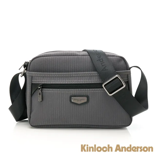 【Kinloch Anderson】Ternence 小款拉鍊側背包(鐵灰)