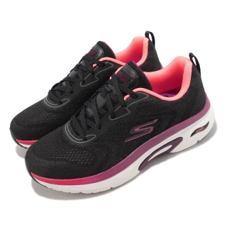 【SKECHERS】慢跑鞋 Go Run Arch Fit-Day Break 女鞋 黑 紫 避震 緩衝 運動鞋(128957BKBU)