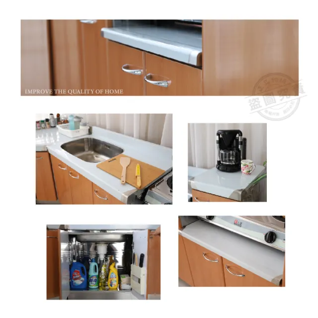 【Abis】客製商品-豪華款左右兩用不鏽鋼二件組系統櫥櫃-100洗台平台+72瓦斯爐台/流理台-多款可選(桶身304)