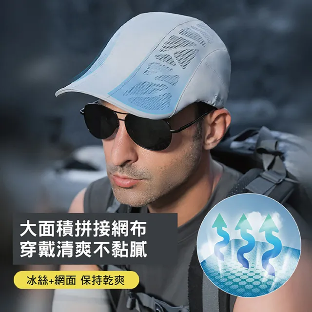 【golovejoy】運動鴨舌帽UPF50+(腳踏車帽子 自行車帽子 慢跑帽子 戶外運動 輕量鴨舌帽 透氣防曬 男女通用)