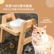 【毛孩王】AFU 台製單口原木餐桌 寵物碗架 寵物碗 貓碗 狗碗 寵物餐桌PTS1