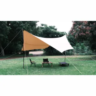 【NUIT 努特】長老系列 帝寶 科技棉天幕 單帳布 5.6x6m 六角天幕 蝶型天幕(NTGC56)