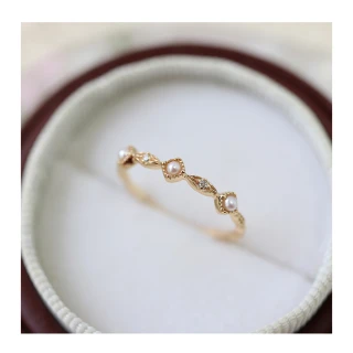 【NANA】娜娜 輕奢天然淡水珍珠戒指 NA030806(戒指)