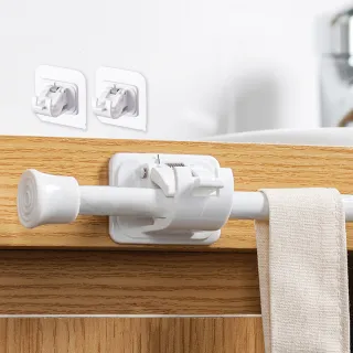 【Airy 輕質系】窗簾桿固定掛勾夾-2入組