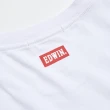 【EDWIN】女裝 人氣復刻款 BASIC LOGO短袖T恤(白色)