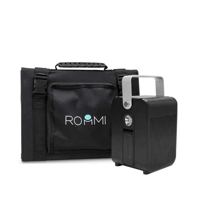 【Roommi】多功能行動電源供應器│小電寶+120W太陽能板(RM-P02+120W)