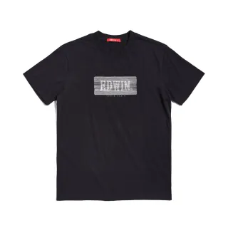 【EDWIN】男裝 人氣復刻款 線稿波紋LOGO短袖T恤(黑色)