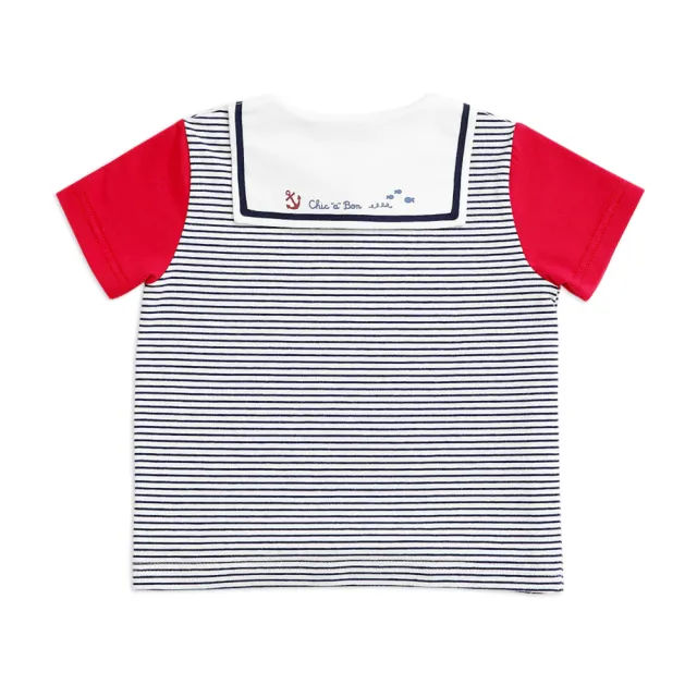 【奇哥官方旗艦】Chic a Bon 小帆船條紋T恤/上衣(2-5歲)