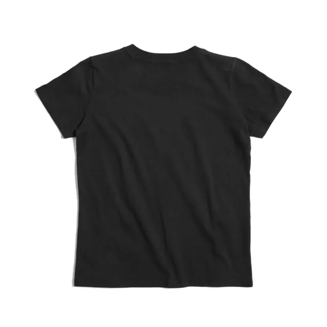 【EDWIN】女裝 人氣復刻款 3M反光LOGO短袖T恤(黑色)