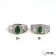 【JA-ME】天然A貨翡翠滿綠貔貅寬版戒指