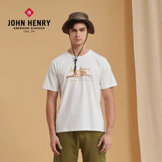 【JOHN HENRY】變色龍短袖T恤-白色